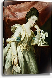 Постер Коте Франсуа Portrait of a Lady with a Statuette of Cupid