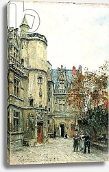 Постер Лепин Станислас The Courtyard of the Museum of Cluny, c.1878-80