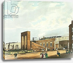 Постер Бьюри Томас Entrance into Manchester Across Water Street, engraved by Henry Pyall, 1831