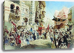 Постер Маковский Константин Эскиз к картине Перенесение священного ковра из Мекки в Каир