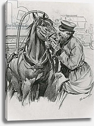 Постер Хаенен Фредерик де A Droshky Driver kissing his Horse Good-morning