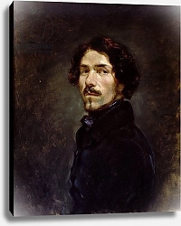 Постер Делакруа Эжен (Eugene Delacroix) Self Portrait, c.1842