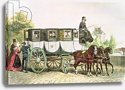 Постер Раффе Огюст 'Entreprise Generale des Omnibus', coach from Monnaie to Jardin du Roi, c.1815