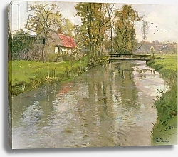 Постер Фалоу Фритц River Landscape, c.1897