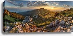 Постер Горы на закате, Словакия