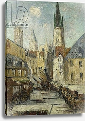 Постер Лоизеу Густав Rue de l'Epicerie et la Cathedrale de Rouen, c.1929
