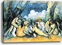 Постер Сезанн Поль (Paul Cezanne) Большие купальщицы