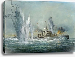 Постер Уиллис Ричард HMS Exeter engaging in the Graf Spree at the Battle of the River Plate, 2009