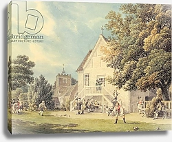 Постер Рукер Майкл A Game of Bowls on the Bowling Green outside the Bunch of Grapes Inn, Hurst, Berkshire