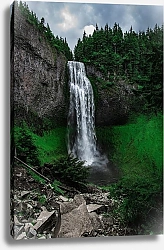 Постер Водопад с высокой скалы 1