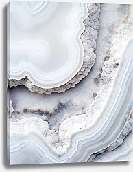 Постер Geode of white agate stone 22