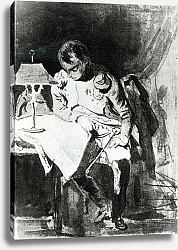Постер Ингрес Джин Napoleon studying his maps by lamplight, c.1800