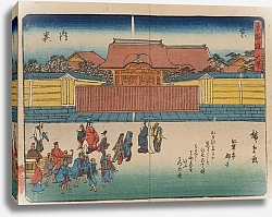 Постер Утагава Хирошиге (яп) Tokaido gojusantsugi, Pl.56