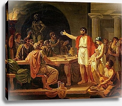 Постер Давид Жак Луи Study for Lycurgus Showing the Ancients of Sparta their King, 1791