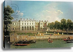 Постер Каналетто (Giovanni Antonio Canal) Old Somerset House from the River Thames, c.1746-50