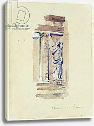 Постер Макинтош Чарльз Study of an angel statue, Certosa di Pavia, 1891