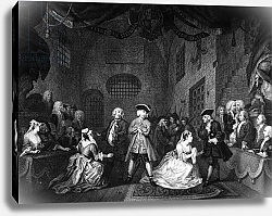 Постер Хогарт Вильям (последователи) The Beggar's Opera, Scene III, Act XI, c.1728