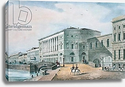 Постер Школа: Русская 19в. The Hermitage Theatre as Seen from the Vassily Island, 1822