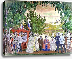Постер Кустодиев Борис Festive Gathering, 1910 1