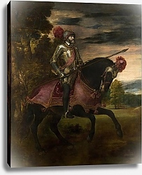 Постер Тициан (Tiziano Vecellio) The Emperor Charles V on Horseback in Muhlberg, 1548