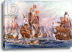 Постер Лейси Чарльз The glorious victory of Elizabeth's seamen over the Spanish Armada, 1588