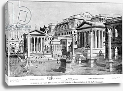 Постер Школа: Французская The Roman Forum of Antiquity, reconstruction of Giambattista Gatteschi