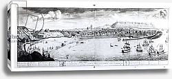 Постер Школа: Английская 18в. View of Scarborough, 1735