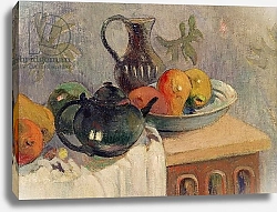 Постер Гоген Поль (Paul Gauguin) Teiera, Brocca e Frutta, 1899