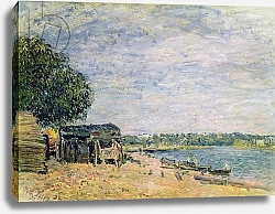 Постер Сислей Альфред (Alfred Sisley) The landscape of Saint-Mammes, 1884