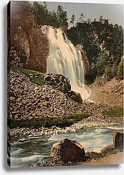 Постер Норвегия. Водопад Эспеландсфоссен