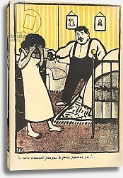 Постер Валлоттон Феликс A man reproaches his pregnant mistress, 1902