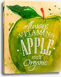 Постер Витамины в яблоке