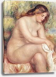 Постер Ренуар Пьер (Pierre-Auguste Renoir) Bather Drying Herself, c.1910