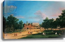 Постер Каналетто (Giovanni Antonio Canal) Old Horse Guards and the Banqueting Hall, Whitehall from St James's Park, 1749
