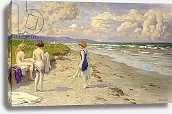 Постер Фишер Поль Girls Preparing to Bathe on the Beach