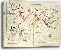 Постер Агнес Батиста (карты) The Indian Ocean, from an Atlas of the World in 33 Maps, Venice, 1st September 1553