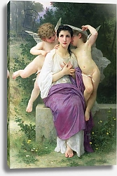 Постер Бугеро Вильям (Adolphe-William Bouguereau) The Heart's Awakening, 1892