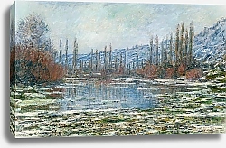Постер Моне Клод (Claude Monet) Обмеление берегов в Ветейе