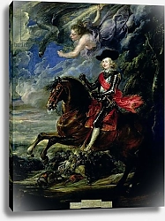 Постер Рубенс Петер (Pieter Paul Rubens) The Cardinal Infante Ferdinand at the Battle of Nordlingen, c.1634