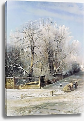 Постер Саврасов Алексей Зимний пейзаж. 1873