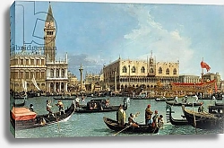 Постер Каналетто (Giovanni Antonio Canal) Return of Bucintoro to Molo on Ascension Day, 1732