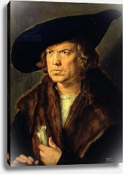 Постер Дюрер Альбрехт Portrait of an Unknown Man, 1524