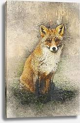 Постер Рыжая лисичка