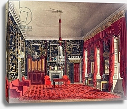 Постер Пайн Уильям (грав) The Queen's Breakfast Room, Buckingham House, pub. 1817