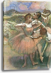 Постер Дега Эдгар (Edgar Degas) Four dancers on stage