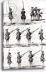 Постер Школа: Немецкая 18в. Soldiers with bayonets