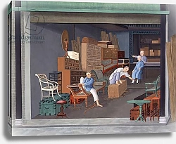 Постер Школа: Китайская 19в. Making European Cabinetry, c.1825