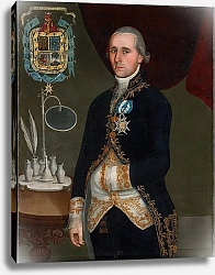 Постер Школа: Испанская 19в. Portrait of the Duque de Agrada, c.1805