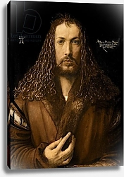 Постер Дюрер Альбрехт Self Portrait at the Age of Twenty-Eight, 1500