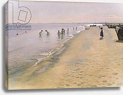 Постер Кройер Севрин Summer Day at the South Beach of Skagen, 1884